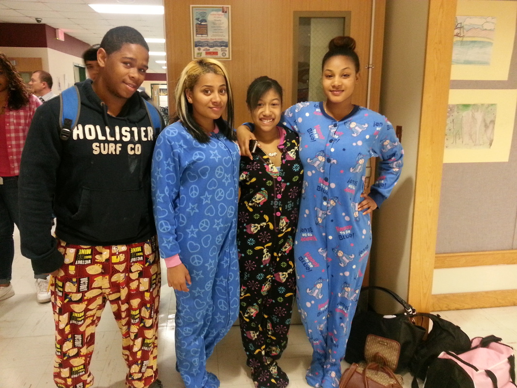 Pictures from Pajama Day - Mr. Abitabile-Hudson High School Principal